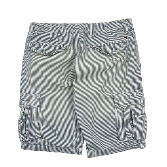 Tommy Hilfiger Mens Blue and White Shorts - Picture 4 of 5
